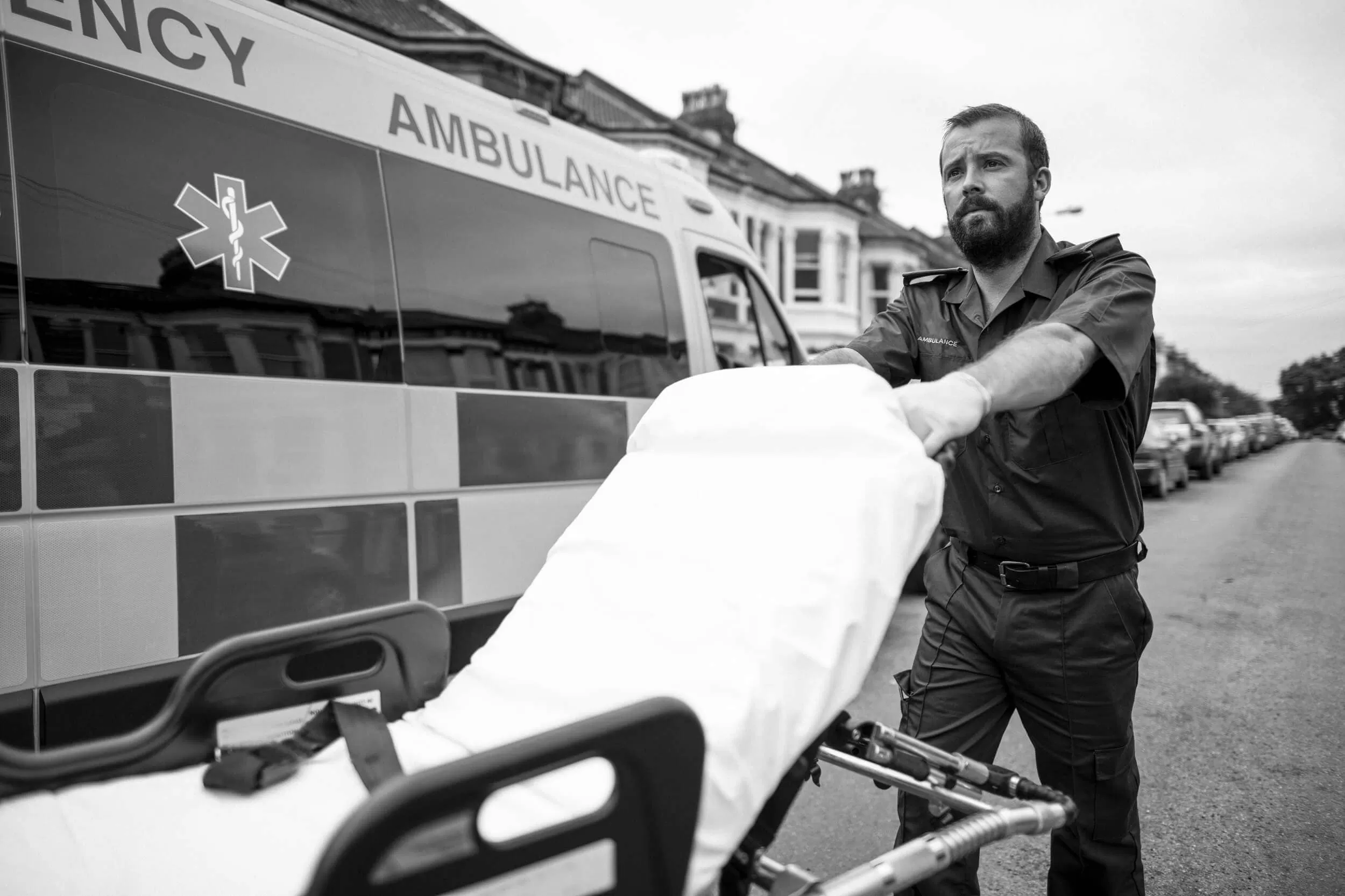 Ambulance with paramedic