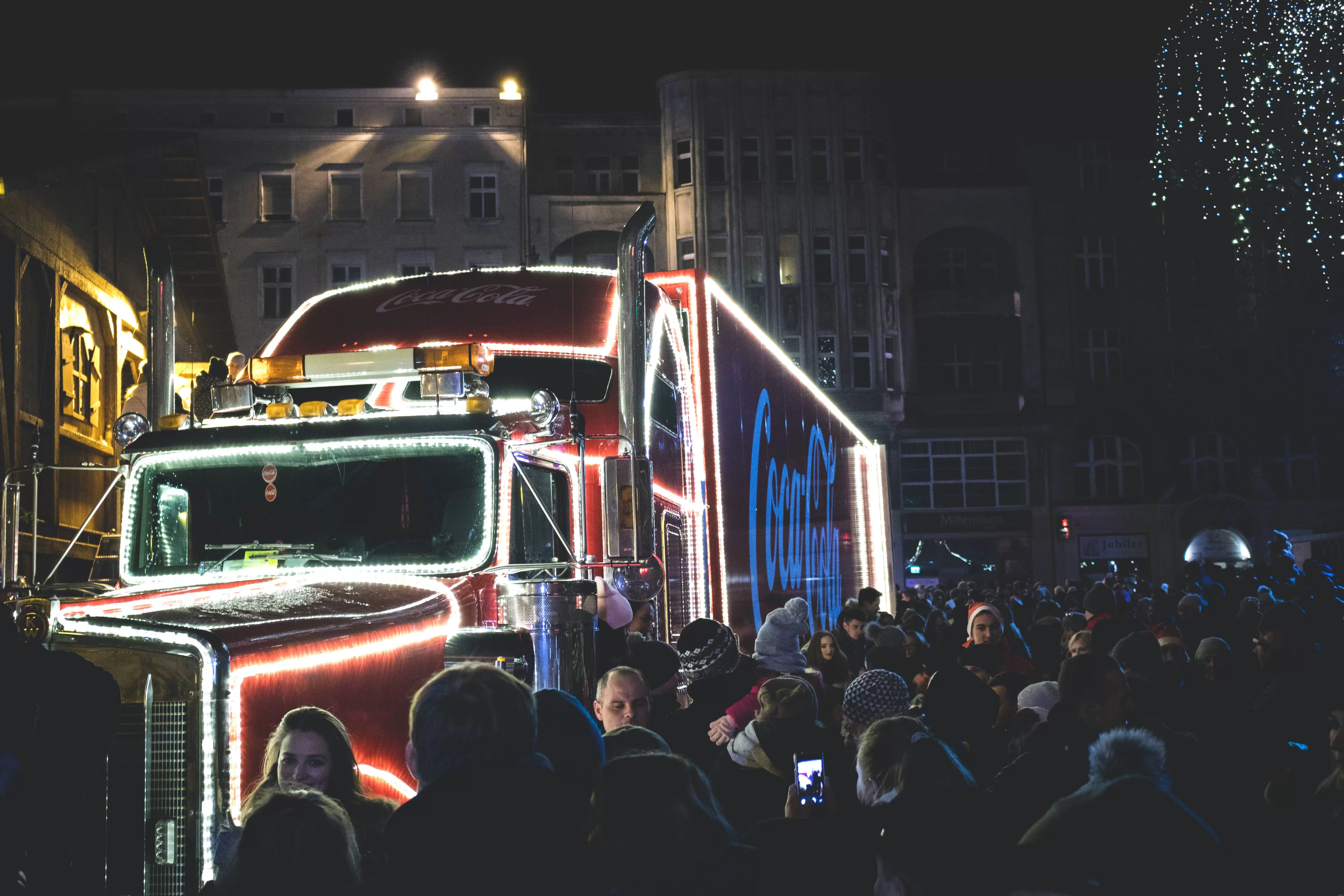 Christmas truck of Coca Cola