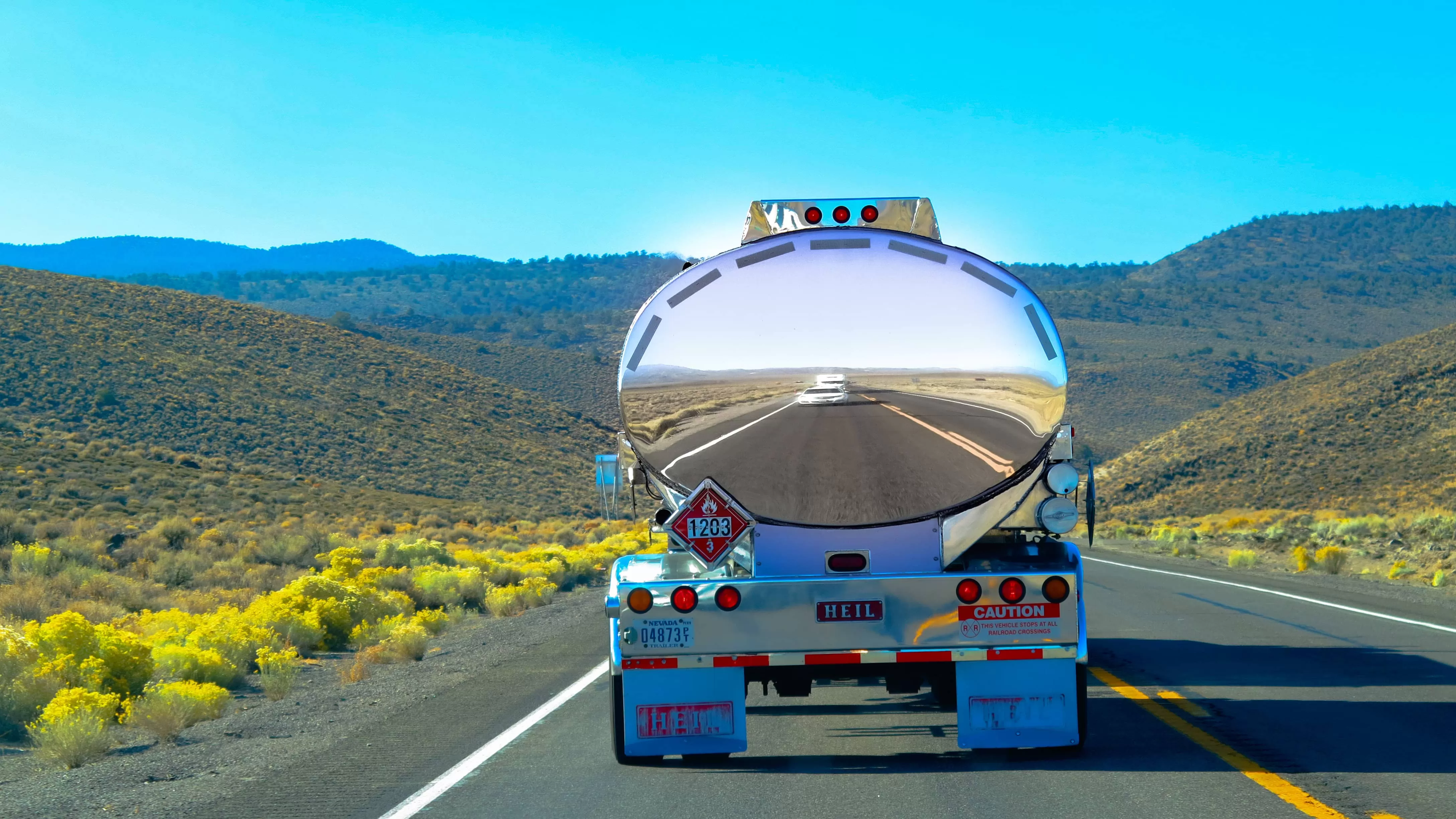 Tanker on the road