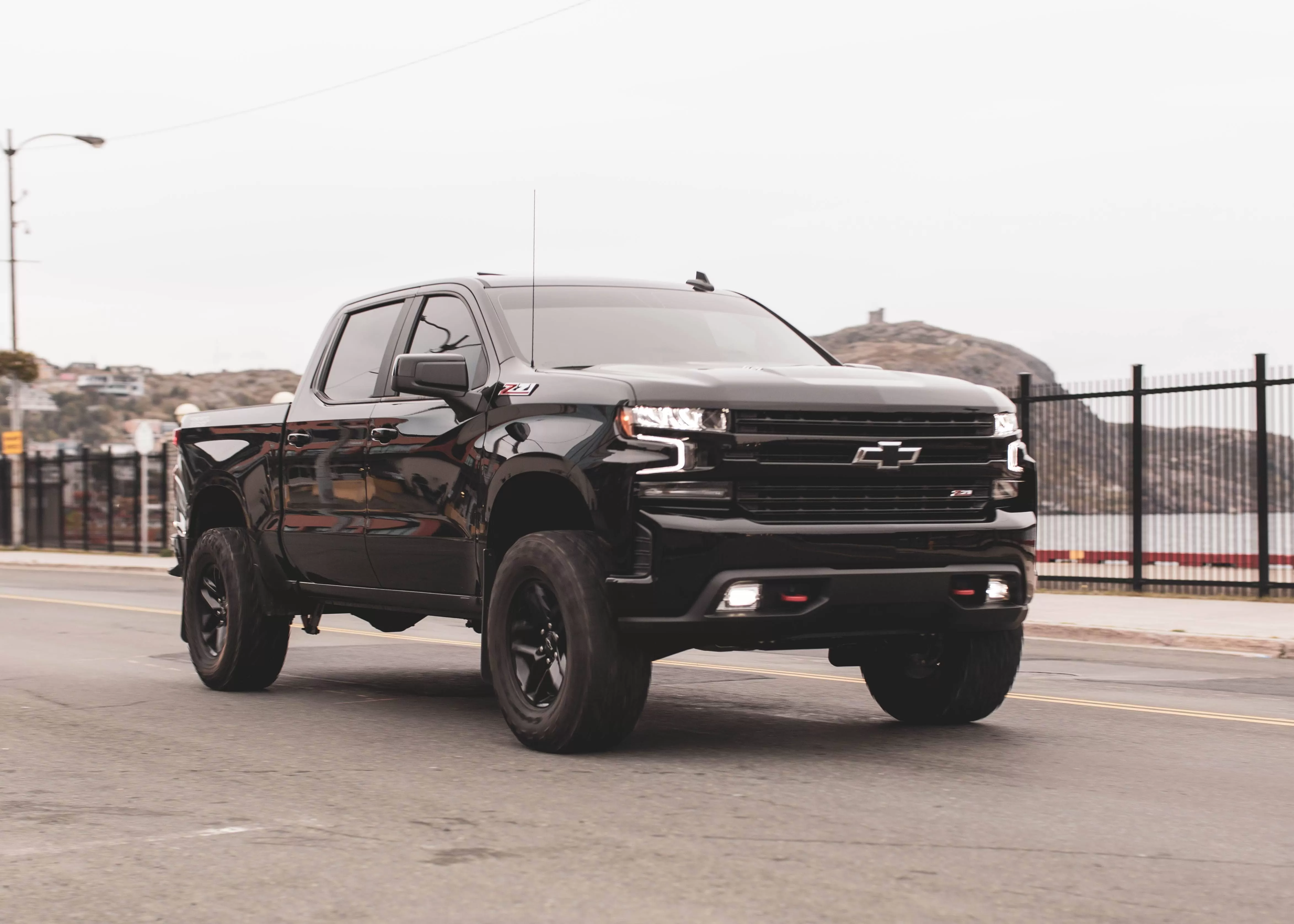 Chevrolet pickup truck on the road