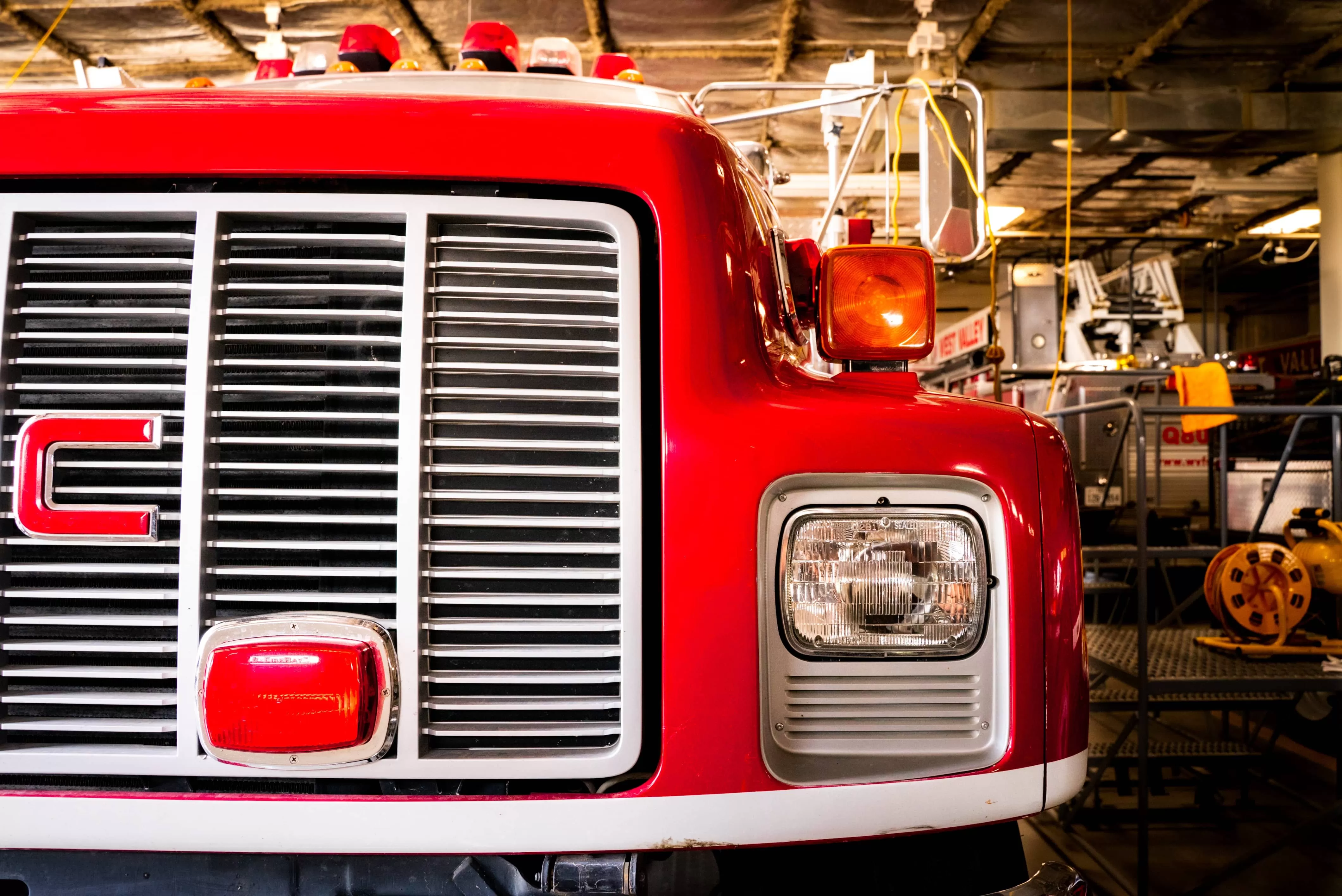 Red truck radiator