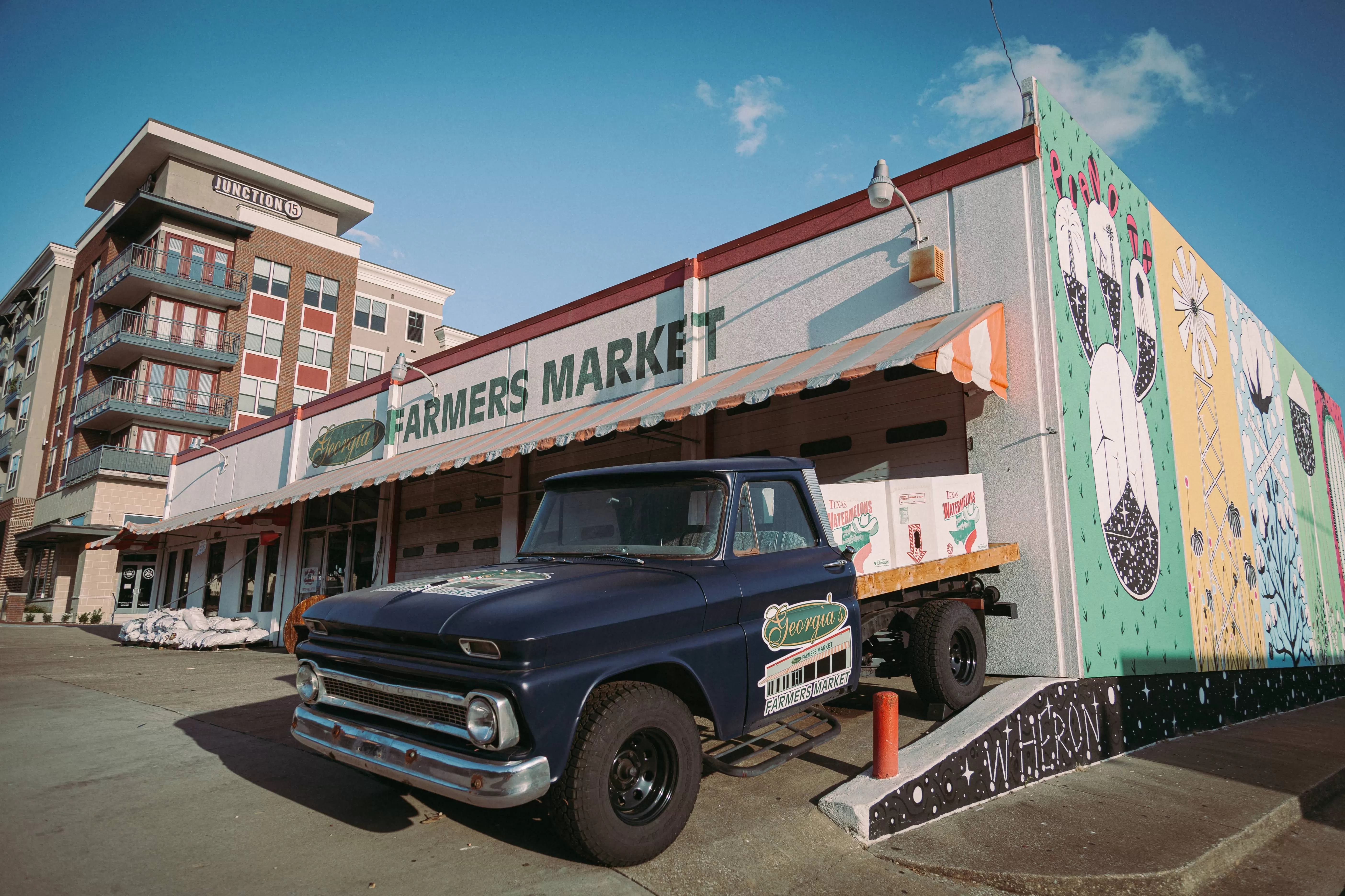 Old pickup near Farmers market