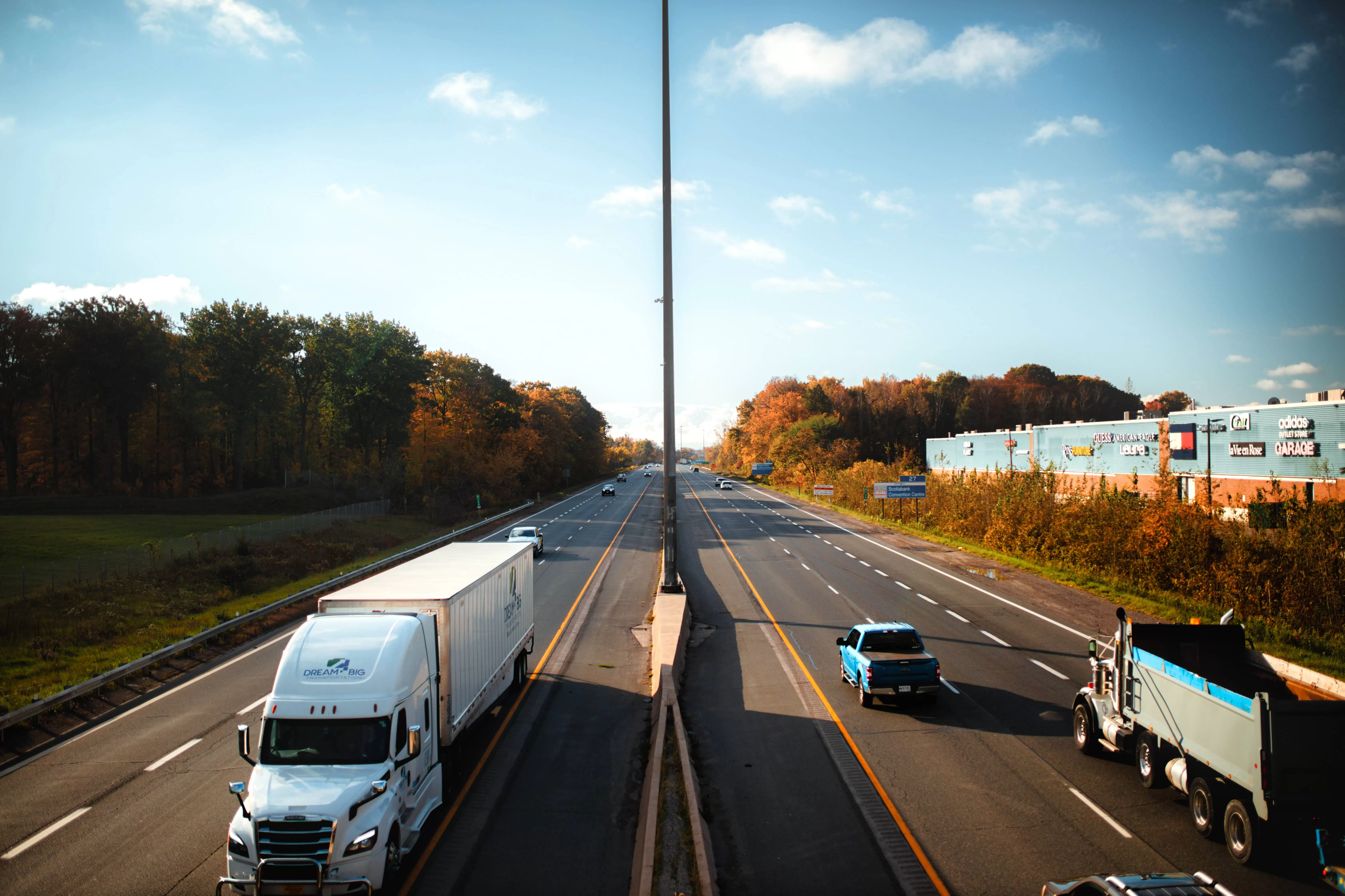 Show Road with trucks