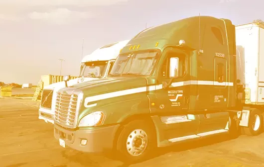 green truck on parking