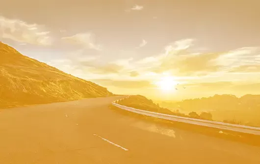 road-sun