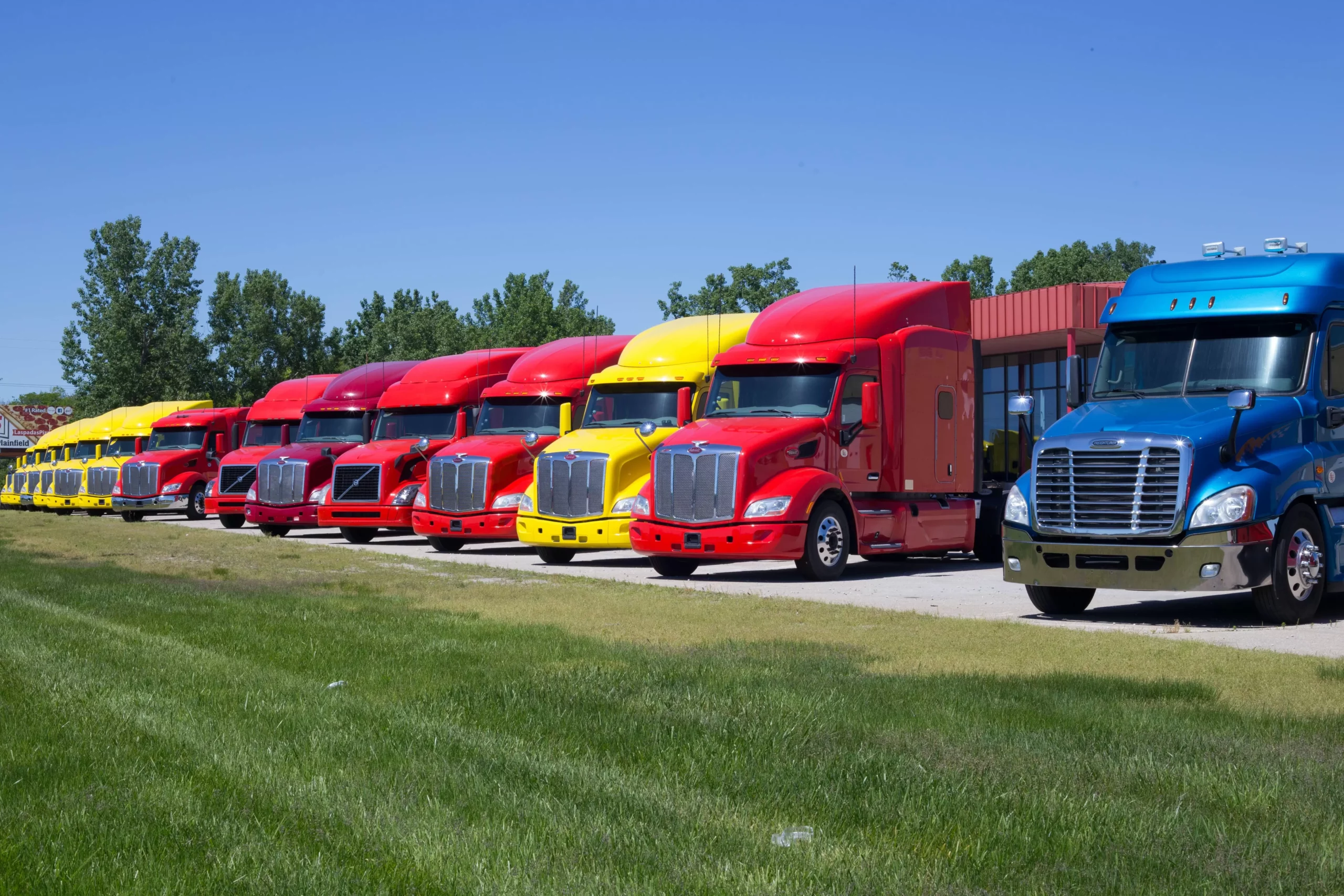 new trucks on the parking scaled