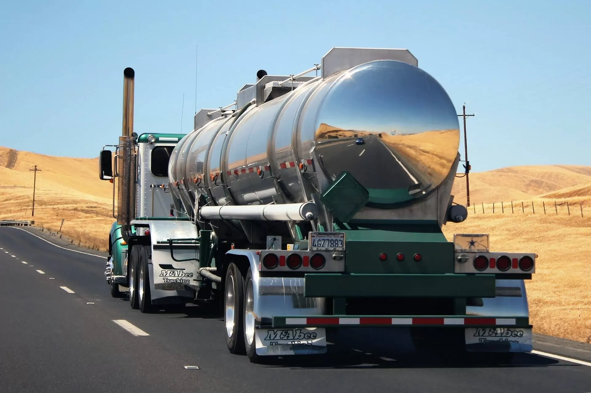 tanker truck on the road 2